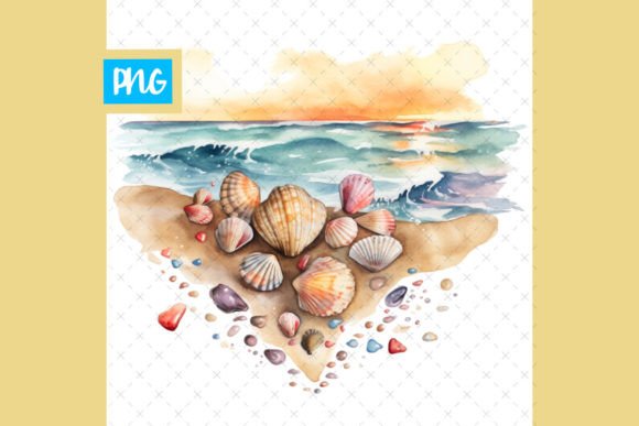 Watercolor Beach Heart: A Designer’s Stitch Review