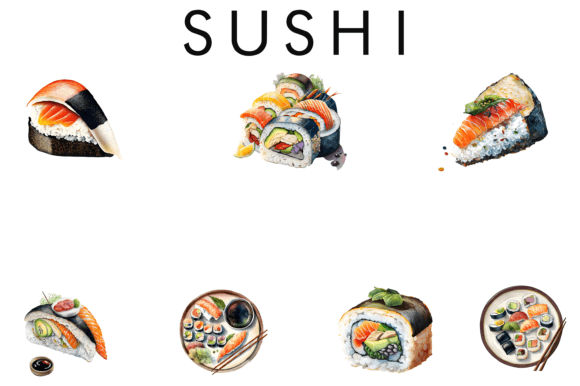 Watercolor Sushi Sublimation: An Embroidery Review